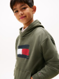 Green Hilfiger Flag Hoody  Boys
