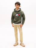 Green Hilfiger Flag Hoody  Boys