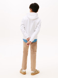 White Hilfiger Flag Hoody  Boys