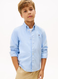 Blue Stretch Cotton Poplin Shirt  Boys