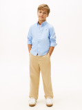 Blue Stretch Cotton Poplin Shirt  Boys