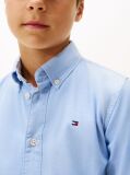 Blue Stretch Cotton Poplin Shirt  Boys