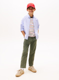 Blue Stretch Cotton Poplin Shirt  Boys