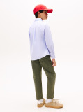 Blue Stretch Cotton Poplin Shirt  Boys