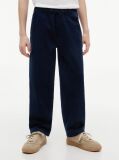 Blue Essential Loose Twill Trousers  Boys