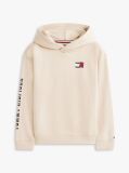 Beige Wavy Flag Terry Hoody  Boys