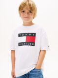 White Heritage Flag Print Jersey T-Shirt  Boys