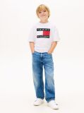White Heritage Flag Print Jersey T-Shirt  Boys