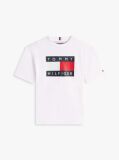 White Heritage Flag Print Jersey T-Shirt  Boys