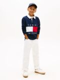 Blue Heritage Colour-Blocked Flag Long Sleeve Polo Shirt  Boys