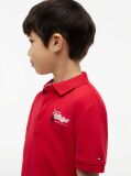 Red Regular Fit Graphic Embroidery Polo Shirt  Boys