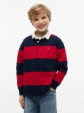 Multi Regular Fit Stripe Long Sleeve Polo Shirt  Boys