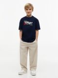 Blue Logo Embroidery Pique T-Shirt  Boys
