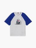 Blue Logo Colour-Blocked Raglan Sleeve T-Shirt  Boys