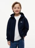 Blue Tonal Flag Logo Terry Zip-Thru Hoody  Boys