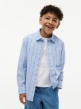 Multi Regular Fit Stripe Logo Embroidery Poplin Shirt  Boys