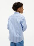 Multi Regular Fit Stripe Logo Embroidery Poplin Shirt  Boys