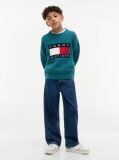 Denim Flag Embroidery Loose Jeans  Boys