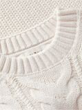 Beige Logo Appliqué Cable Knit Jumper  Boys