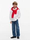 White Regular Fit Varsity Oxford Shirt  Boys