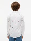 White Regular Fit Varsity Oxford Shirt  Boys