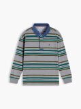 Multi Denim Collar Rugby Polo Shirt  Boys