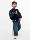 Blue Graphic Elasticated Waist Wide Leg Jeans  Boys