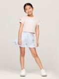Pink Heart Flag Ruffle Sleeve Relaxed T-Shirt  Girls