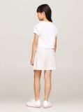 White Heart Flag Ruffle Sleeve Relaxed T-Shirt  Girls