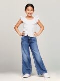 White TH Monogram Broderie Anglaise Cropped Blouse  Girls