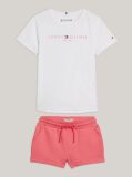 Multi Essential Slim Fit T-Shirt and Shorts Set  Girls