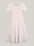 Pink Ditsy Floral Print Dress And Scrunchie Set  Girls