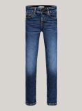 Blue Skinny Mid Wash Faded Jeans  Girls