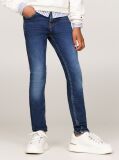 Blue Skinny Mid Wash Faded Jeans  Girls