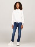 Blue Skinny Mid Wash Faded Jeans  Girls