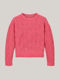 Red Chenille Open Knit Relaxed Jumper  Girls