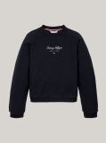 Blue Script Logo Relaxed Sweatshirt  Girls