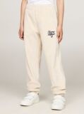 Beige Velour Cuffed Joggers  Girls