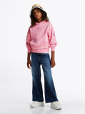 Pink Star Embroidery Relaxed Hoody  Girls