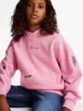 Pink Star Embroidery Relaxed Hoody  Girls