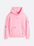 Pink Star Embroidery Relaxed Hoody  Girls