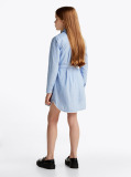 Blue Stripe Shirt Dress  Girls