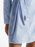 Blue Stripe Shirt Dress  Girls