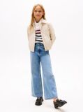 Blue Sequin Flag Wide Leg Jeans  Girls