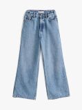 Blue Sequin Flag Wide Leg Jeans  Girls