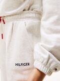 White Logo Embroidery Wide Leg Joggers  Girls