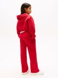 Red Logo Embroidery Wide Leg Joggers  Girls