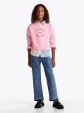 Pink Logo Crew Neck Jumper  Girls
