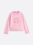 Pink Logo Crew Neck Jumper  Girls