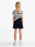 Blue Mini Cable Knit Skirt  Girls